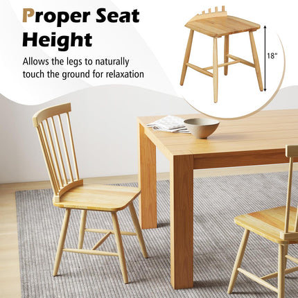 Dreamade Wood Dining Chairs Set