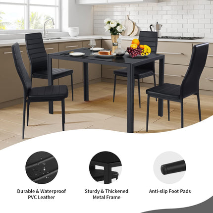 Dreamade 5 Pcs Dining Table Set for 4