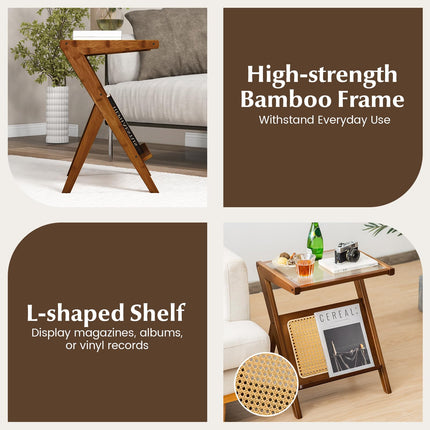 Dreamade Rattan Side Table