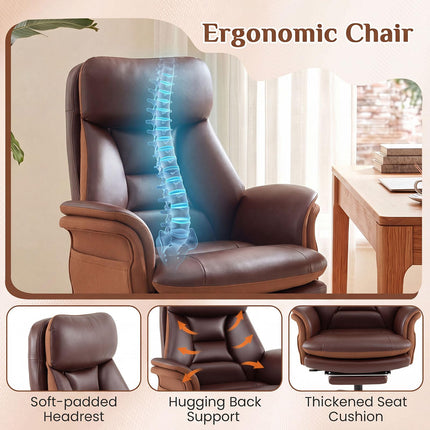Dreamade Big & Tall Office Chair with Adjustable Armrest