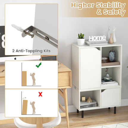 Dreamade 5 Cube Stackable Bookcase