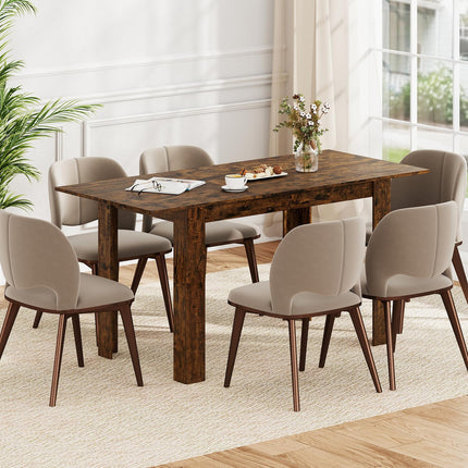 Dreamade 47"-62" Extendable Dining Room Table for 4-8