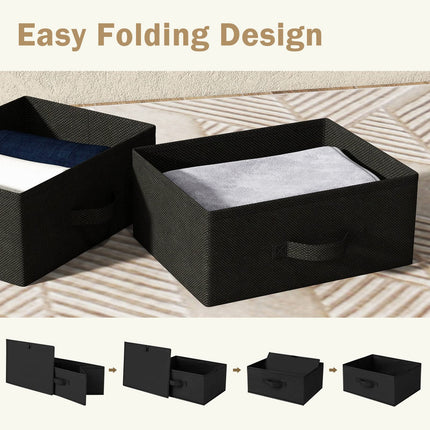 Dreamade Nightstand Set of 2 with 2 Fabric Drawers