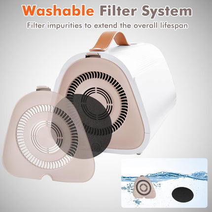 Dreamade Dog Dryer, Dog Hair Dryer with Adjustable Air Speed and Temperature Control, 4 Nozzles, Negative Ion Function