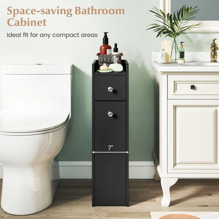 Dreamade Slim Bathroom Storage Cabinet for Living Room