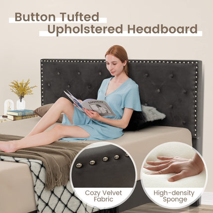 Dreamade Upholstered Full Size Bed Frame