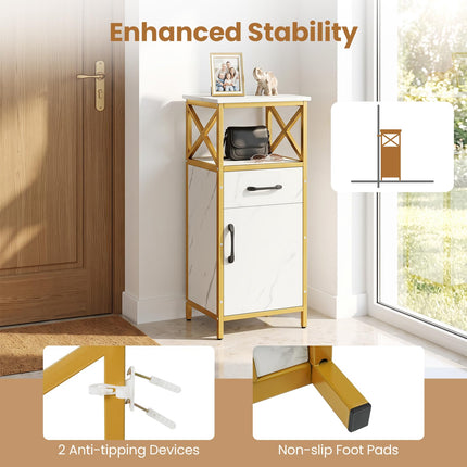 Dreamade Bathroom Storage Cabinet with Drawer