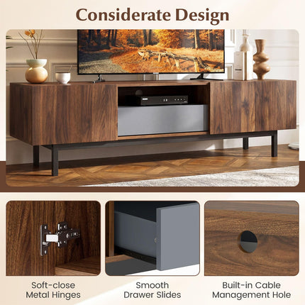 Dreamade Mid Century Modern TV Stand for TVs up to 80"