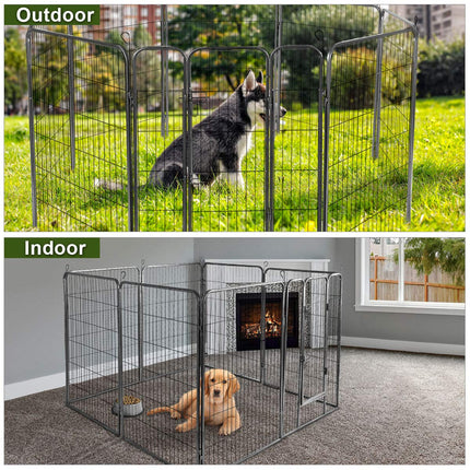 Dreamade 48 inch Dog Playpen with Door (16 pannels)