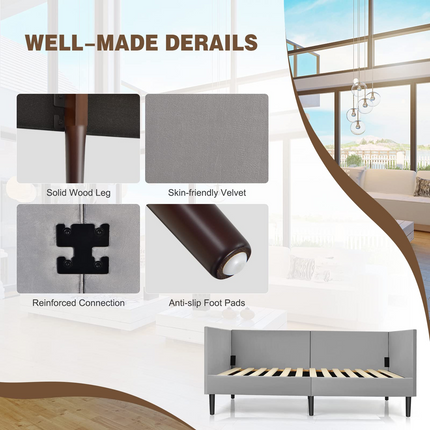 Dreamade Upholstered Daybed, Twin Daybed