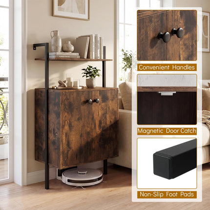 Dreamade 38" Tall Bookshelf with Storage Cabinet (1/2)