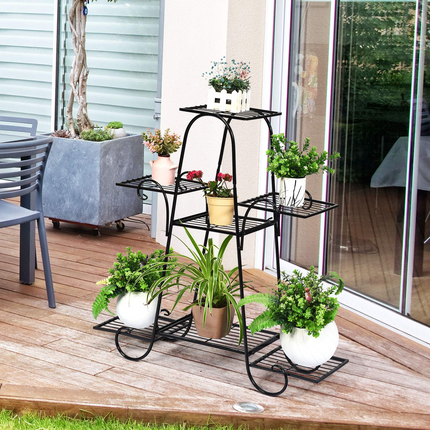 Dreamade 7 Tiers Metal Plant Stand Flower Pots Holder
