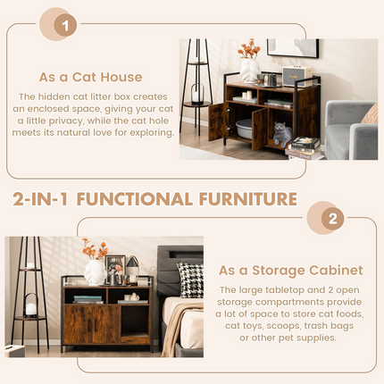 Cat Litter Box Enclosure - Dreamade