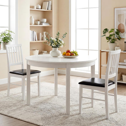 Dreamade Modern Mid Century Dining Room Chairs with Hollowed Backrest