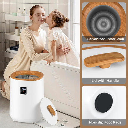Dreamade 18 L Large Blanket Towel Warmer with LED Display for Bathroom