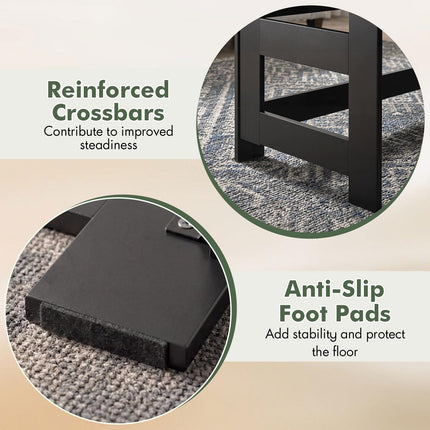 Dreamade 31.5" Small Folding Coffee Table with Foldable Legs
