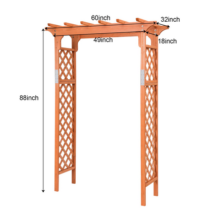 Dreamade 88inch Wood Garden Arbor