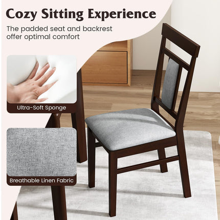 Dreamade Wooden Dining Chairs Set for Dining Room Living Room