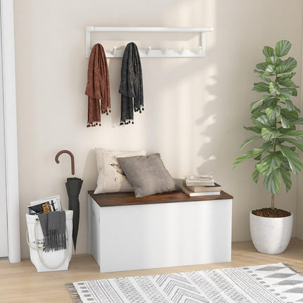 Dreamade Flip-top Storage Chest, Lift Top Storage Bench w/Pneumatic Rod & Safety Hinges