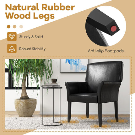 Leather Reception Guest Chairs