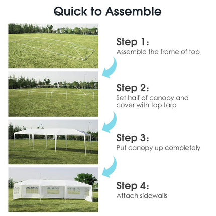 DREAMADE Party Tent, 10' x 30' Event Canopy Tent