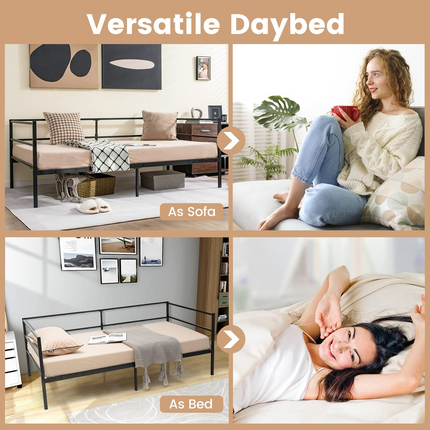 Dreamade Twin Size Metal Daybed Frame