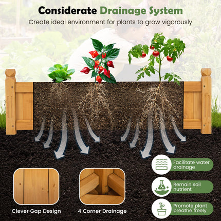 Dreamade 2 Pcs Raised Garden Bed