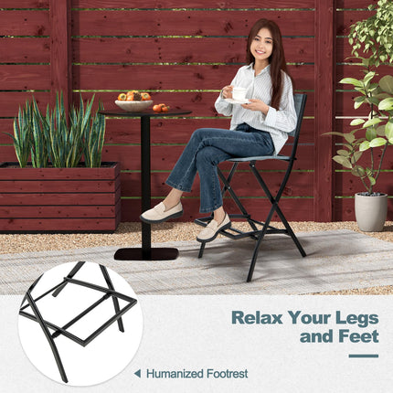 Dreamade Folding Patio Bar Chairs Set of 6
