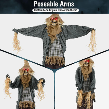 DREAMADE 7FT Halloween Animated Scarecrow
