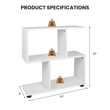 Dreamade 3-Tier Geometric Bookshelf