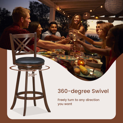 360° Swivel Barstools Set of 2 - Dreamade