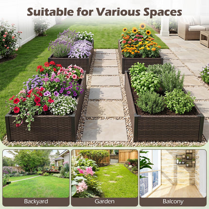 Dreamade Raised Garden Bed for Vegetables Flowers Herbs