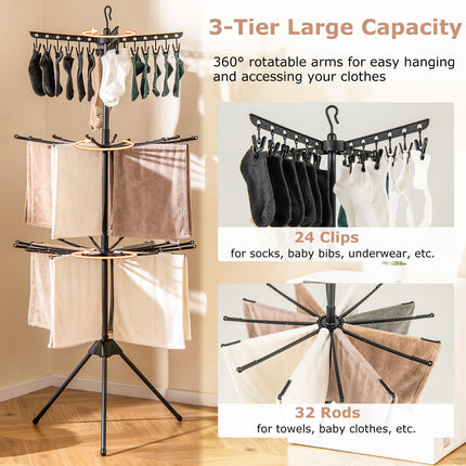 Dreamade Tripod Clothes Drying Rack