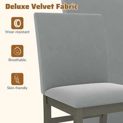 Dreamade Upholstered Dining Chairs Set for Restaurant