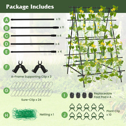 Dreamade Cucumber Trellis, Trellis for Climbing Plants Outdoor