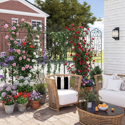 Dreamade Metal Garden Trellis for Climbing Plants