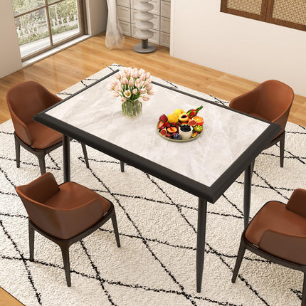 Dreamade 44" Dining Table with Food Grade Sintered Stone Tabletop