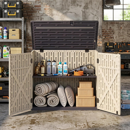 Dreamade 20 Cu.Ft Outdoor Storage Cabinet with Adjustable Shelf