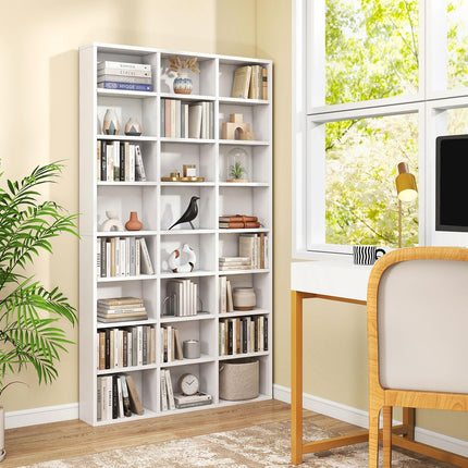 Dreamade 70" Tall 8-Tier Large Bookcase with 24 Open Cube & 18 Adjustable Display Storage Shelves