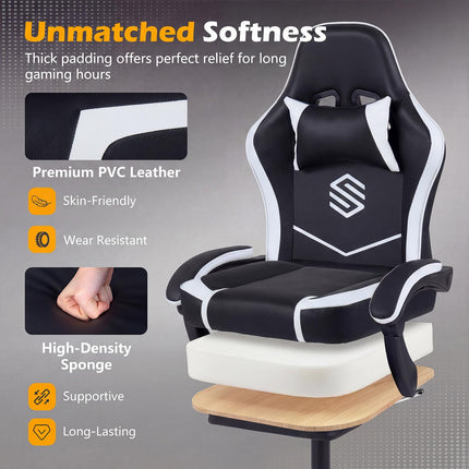 Dreamade Gaming Chair | Height Adjustable Computer Desk Chair with Headrest