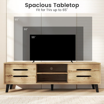 Dreamade Mid Century Modern TV Stand for 55-65 Inch TV