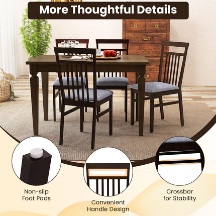 Dreamade Wood Dining Chairs Set