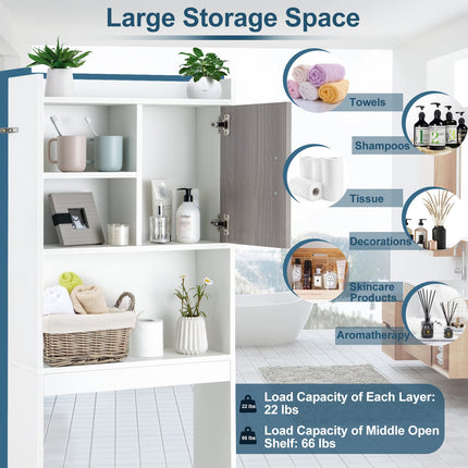 Dreamade Over-The-Toilet Space-Saving Storage Cabinet