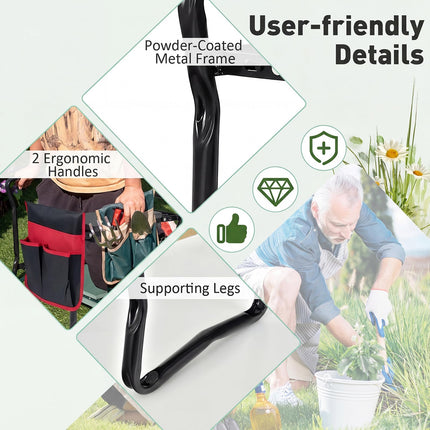 Dreamade Garden Kneeler & Seat Folding Gardening Stool