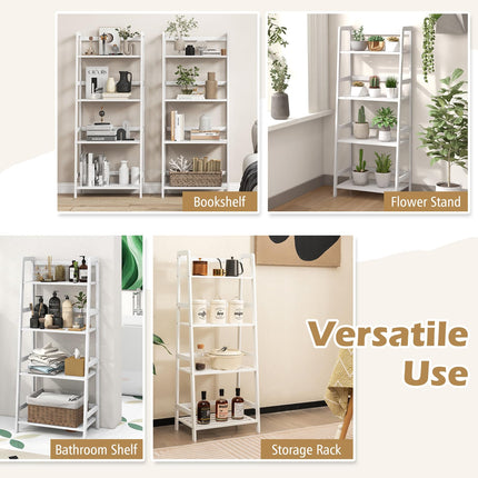 Dreamade 4-Tier Bamboo Plant Stand Flower Pots Holder Display Shelf, 47.5"