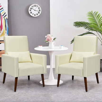 Dreamade Upholstered Rocking Chair, Modern High Back Armchair