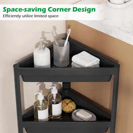 Dreamade 3-Tier Corner Shower Caddy 2-Pack with Detachable Design