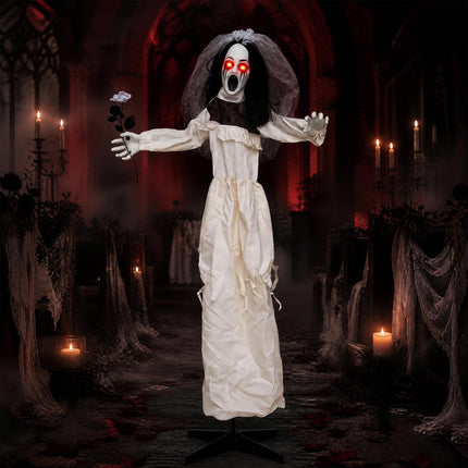 DREAMADE 5.7 FT Life Size Halloween Bride Animatronic