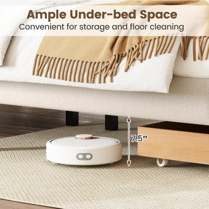 Dreamade Queen Size Bed Frame with Storage Drawer