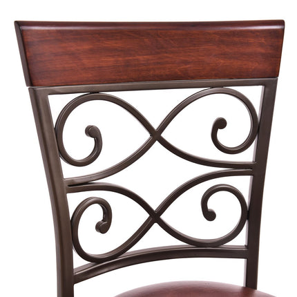 Dreamade Bar Stools Set of 2, 360 Degree Swivel, 30" Counter Height Bar Stools